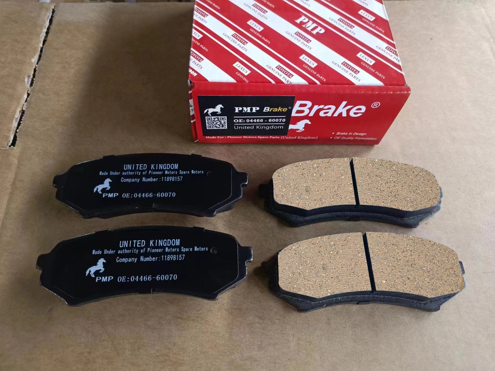  High-quality semi metallic brake pads suitable for Toyota Corolla, offering superior stopping power.