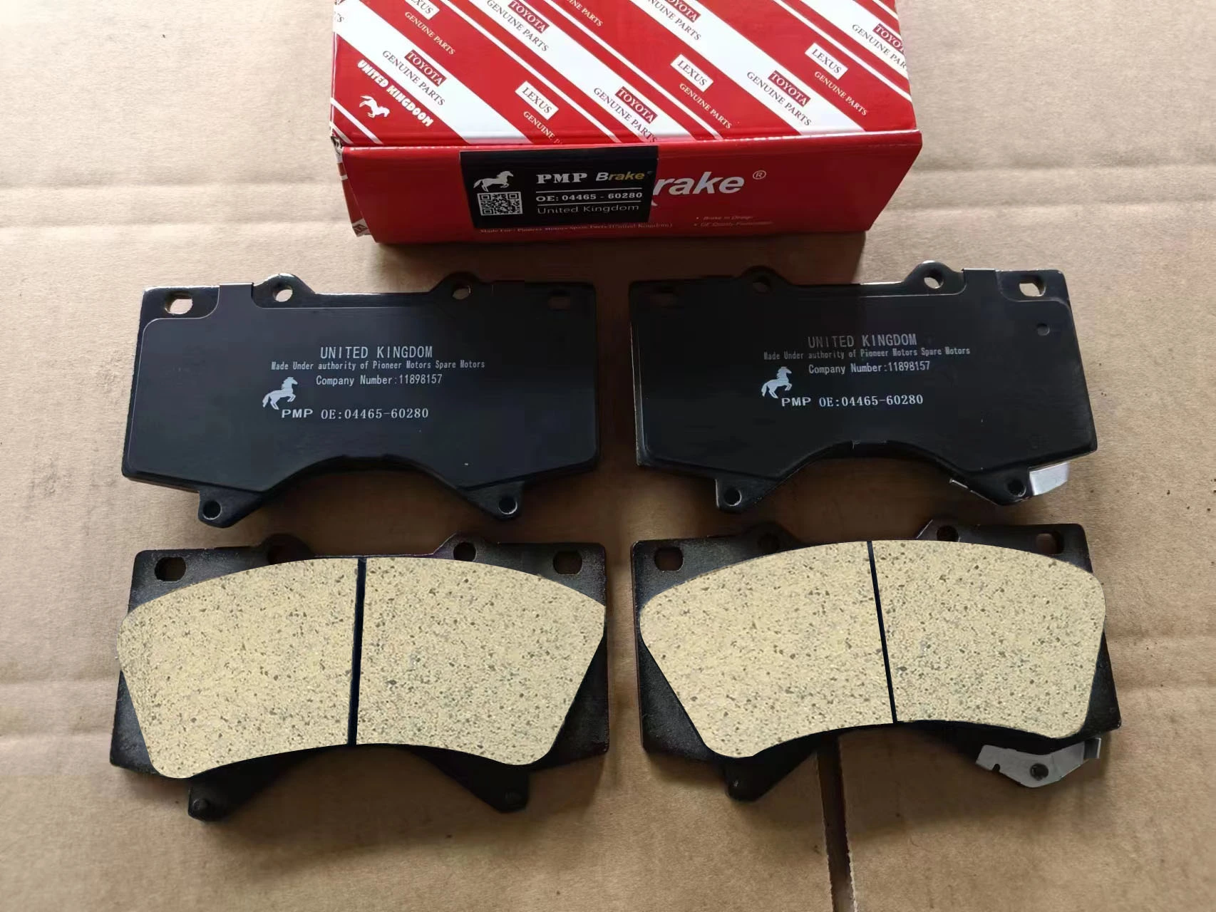 Reliable semi metallic brake pads specifically made for Toyota Corolla, ensuring safety on the road.