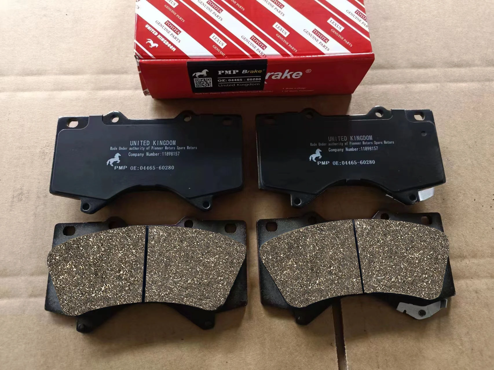 Brake pads for Toyota Corolla: Semi-metallic brake pads designed for optimal performance.